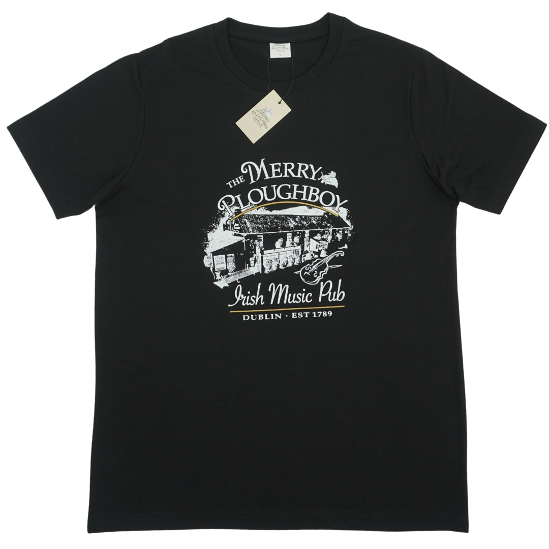 The Merry Ploughboy Tee Black