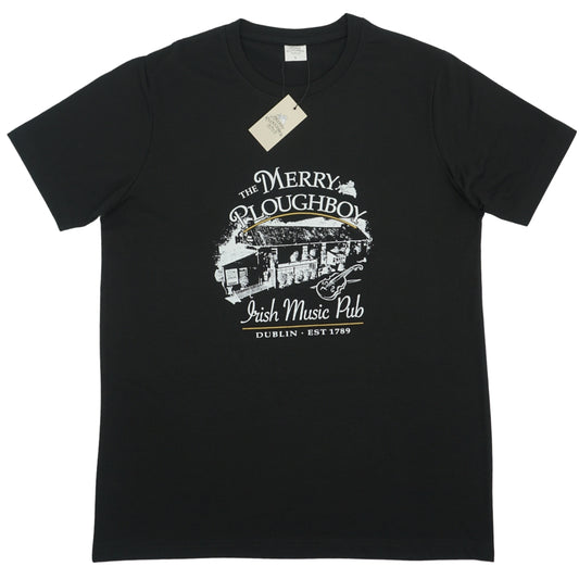 The Merry Ploughboy Tee Black