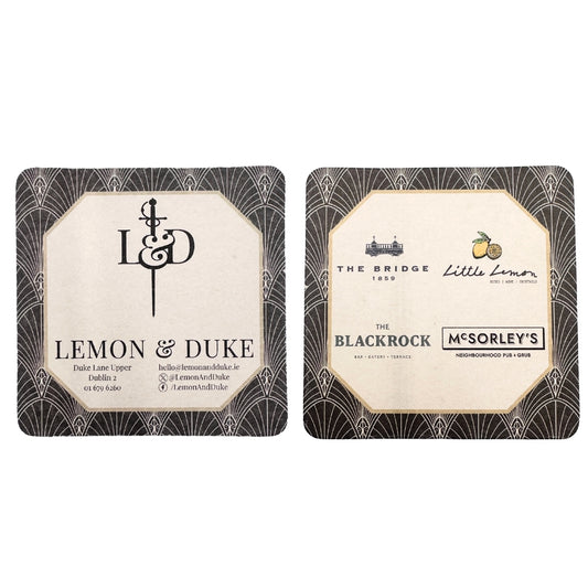Lemon & Duke Beer Mats